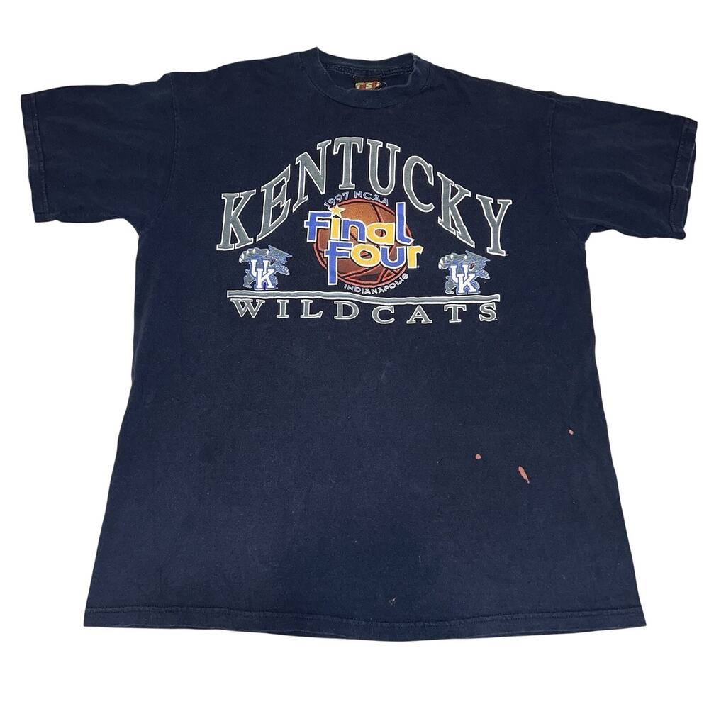 Vintage Kentucky Wildcats NCAA Basketball 1997 Final Four Shirt XL 90s USA
